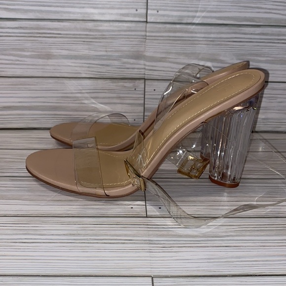 Justfab Hanna Transparent Heeled Sandal - Picture 5 of 8